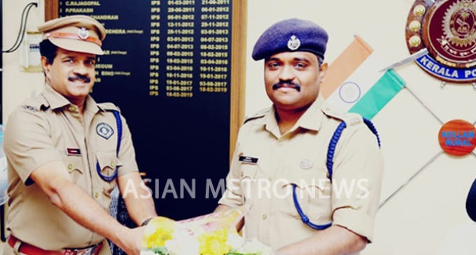 കൊല്ലം റൂറൽ ജില്ലാ പോലീസ് മേധാവിയായി ഹരിശങ്കർ ഐ. പി. എസ് സ്ഥാനമേറ്റു