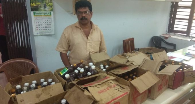 അരിഷ്ടത്തിൽ ആൽക്കഹോൾ ചേർത്ത് വില്പന നടത്തിയയാൾ പിടിയിൽ