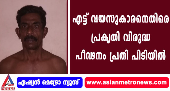 എട്ട് വയസുകാരനെതിരെ പ്രകൃതി വിരുദ്ധ പീഢനം പ്രതി പിടിയിൽ