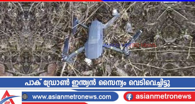 പാക് ഡ്രോൺ ഇന്ത്യൻ സൈന്യം വെടിവെച്ചിട്ടു