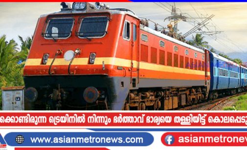 ഓടിക്കൊണ്ടിരുന്ന ട്രെയിനിൽ നിന്നും ഭർത്താവ് ഭാര്യയെ തള്ളിയിട്ട് കൊലപ്പെടുത്തി