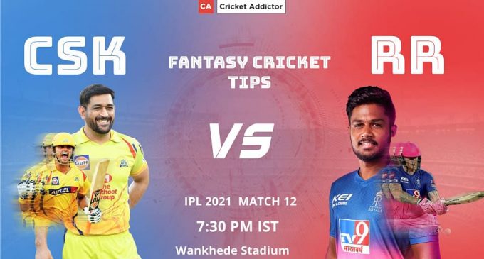 ഐപിഎല്ലിൽ ഇന്ന് ചെന്നൈയും രാജസ്ഥാനും ഏറ്റുമുട്ടുന്നു