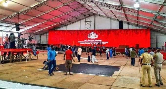 സത്യപ്രതിജ്ഞാ പന്തൽ പൊളിക്കില്ല; വാക്സിനേഷൻ കേന്ദ്രമായി ഉപയോഗിക്കും