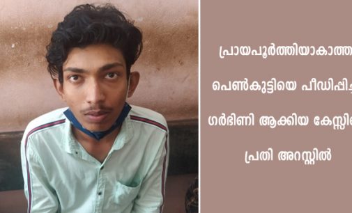 പ്രായപൂർത്തിയാകാത്ത പെൺകുട്ടിയെ പീഡിപ്പിച്ചു ഗർഭിണി ആക്കിയ കേസ്സിലെ പ്രതി അറസ്റ്റിൽ
