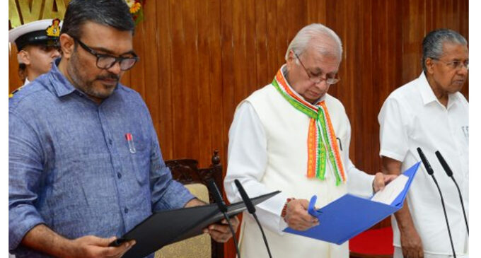 എം. ബി. രാജേഷ് മന്ത്രിയായി സത്യപ്രതിജ്ഞ ചെയ്തു
