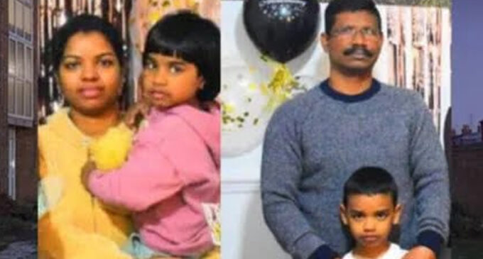 യുകെയിൽ താമസസ്ഥലത്ത് മലയാളി കുടുംബത്തിലെ മൂന്ന് പേർ കൊല്ലപ്പെട്ട നിലയിൽ