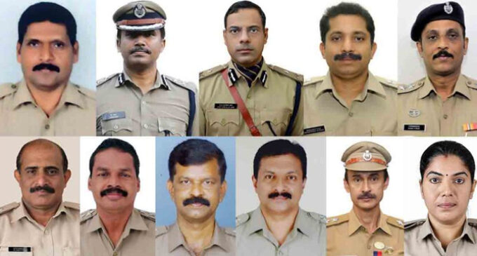 കേരള പൊലീസിലെ 11 പേർക്ക് രാഷ്ട്രപതിയുടെ മെഡൽ